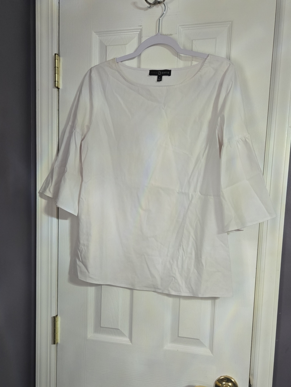 White Bell Sleeve Top by Ann Taylor